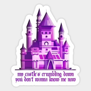 castles crumbling (taylors version) Sticker